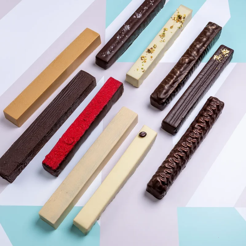 Barritas de chocolate artesanas para catering dulce y eventos gastronómicos en Barcelona